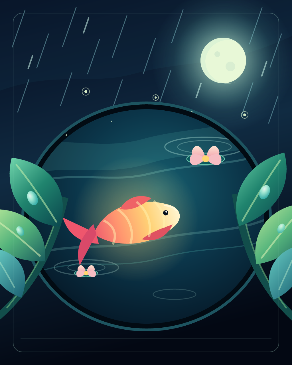 Rain Garden at 2:17 AM, version 2: Final revision â€” rain, bloom, and luminous passage