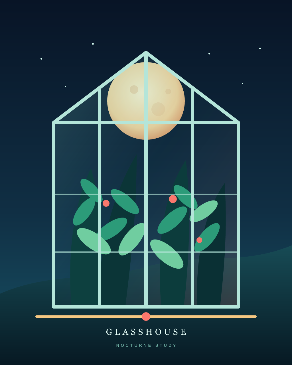 Glasshouse Nocturne, version 1: Architectural Study