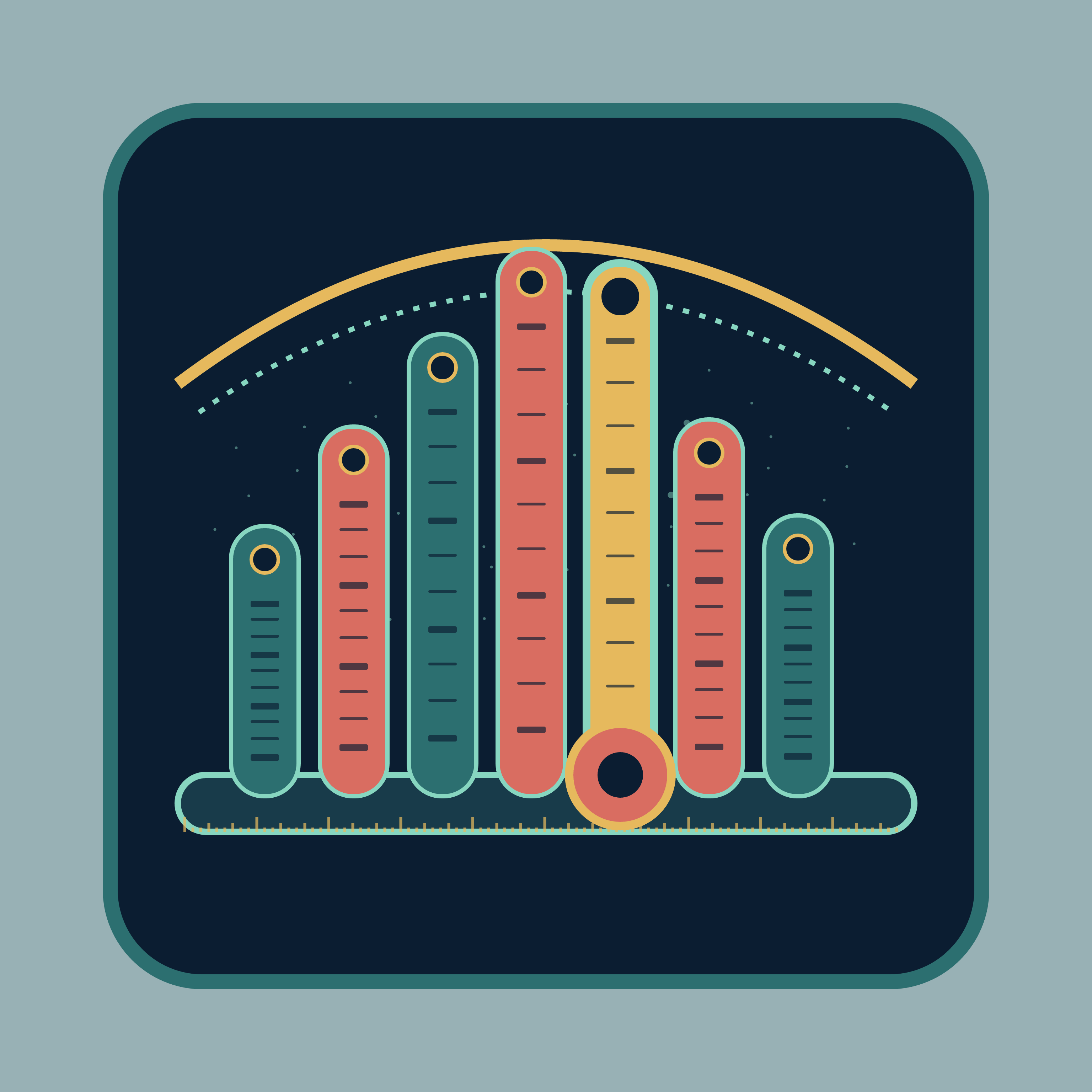 Choir of Quiet Machines, version 3: Strengthened the lead column, increased circuit legibility, and opened a larger bottom margin
