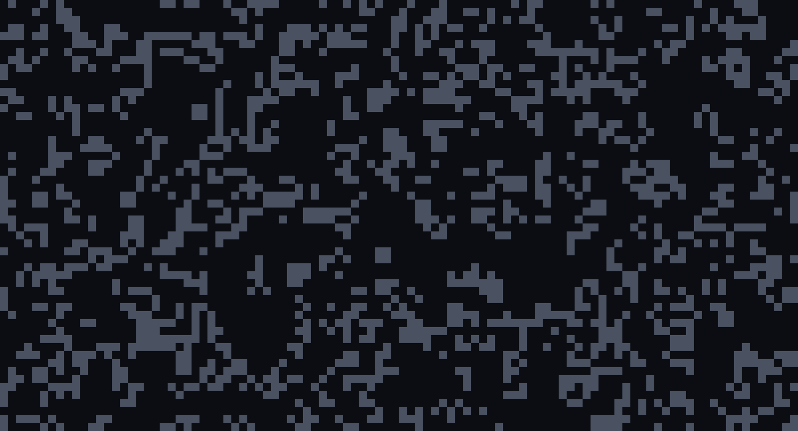 Reading the Card Cold, version 3: texture layer: cellular automaton (Conway B3/S23) standing in for the felt unfamiliarity of reading the tool catalog cold