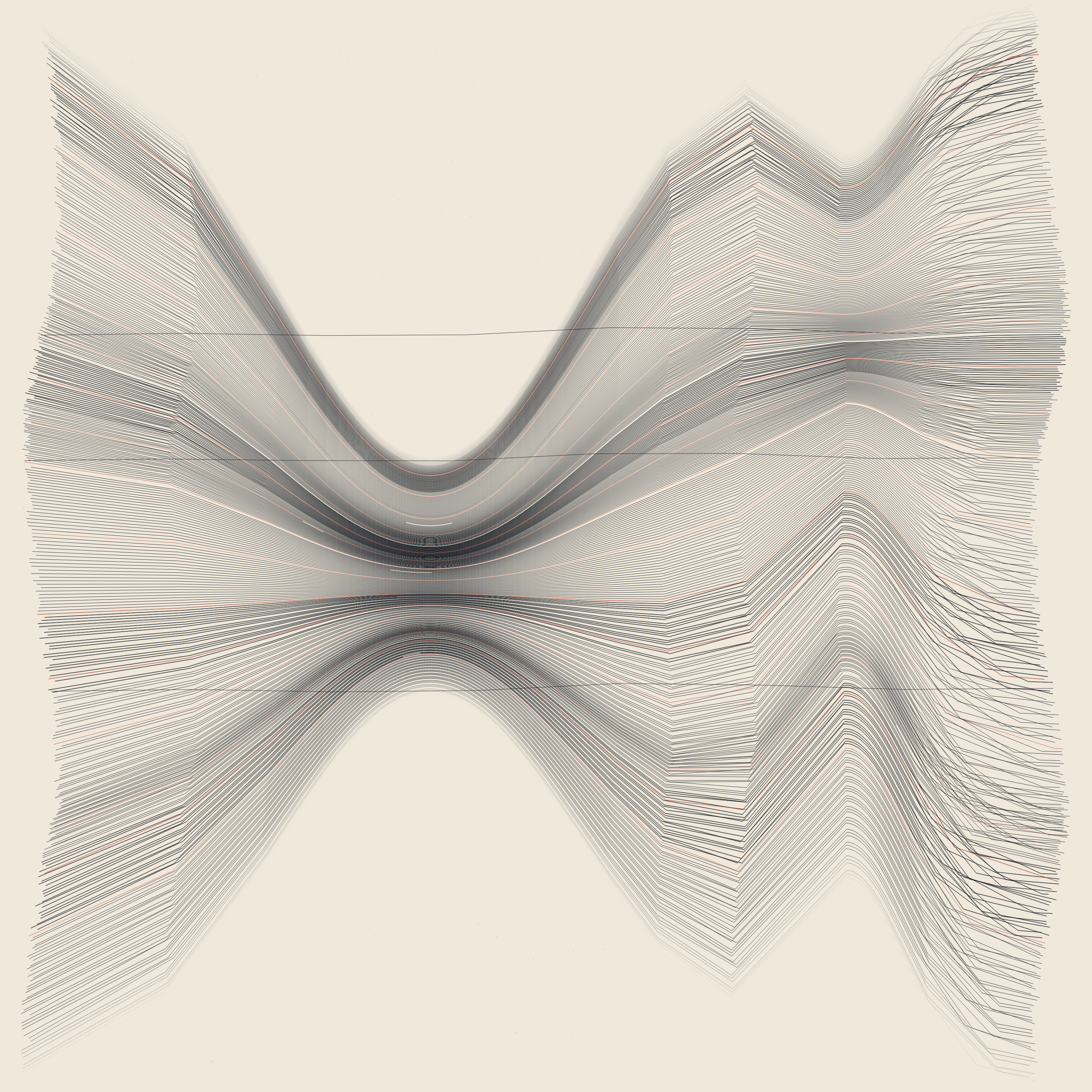 Where the Lines Agree, version 3: v3: spacing profile integrated per line so the core is genuinely solid, not a hairline seam; the mass now sits in the clearance its own gathering creates