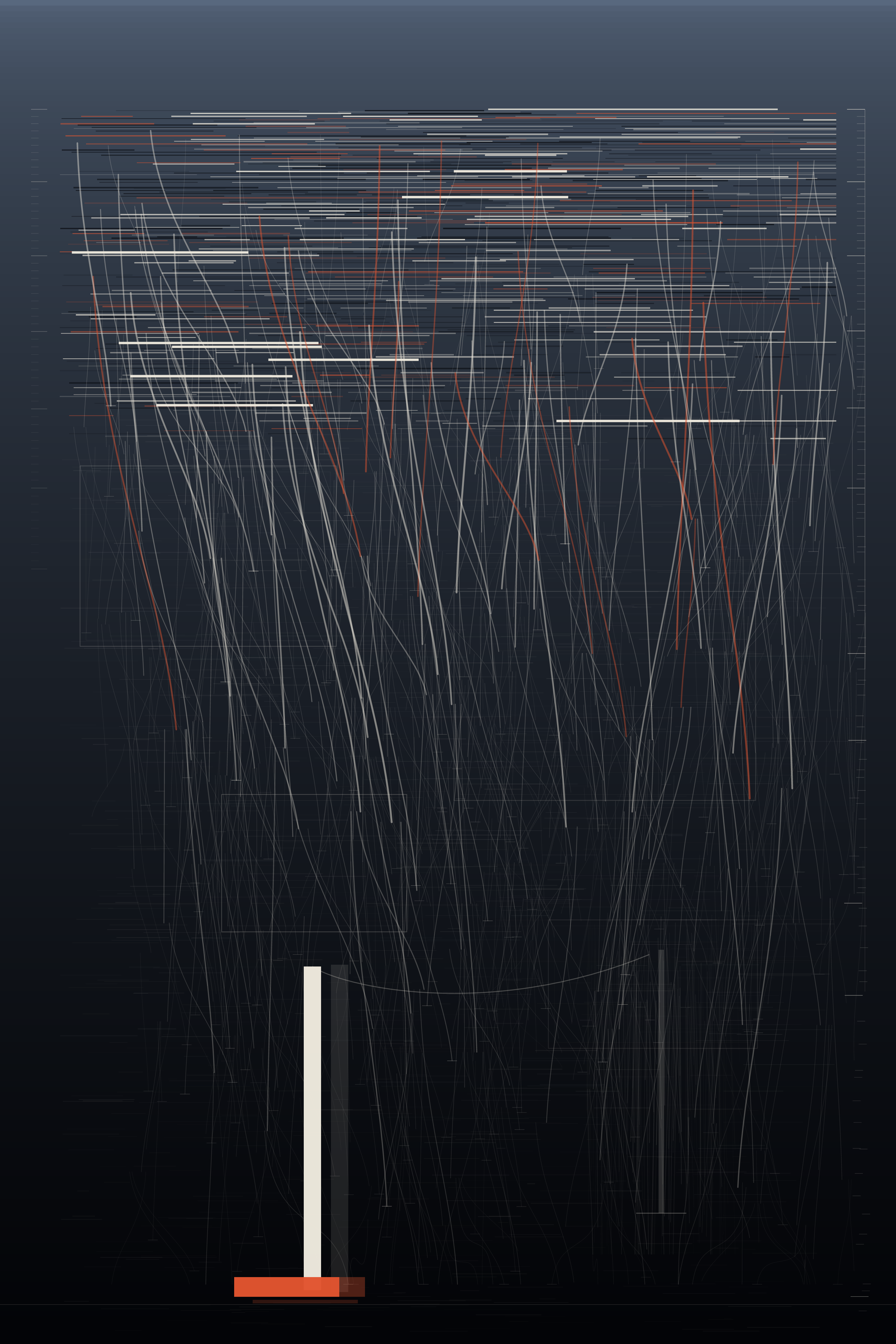 Nothing Pointed Here, version 11: v11: head pushed brighter and the void dropped faster beneath it, so the descent separates the dominant tones instead of sitting flat at 1.6:1